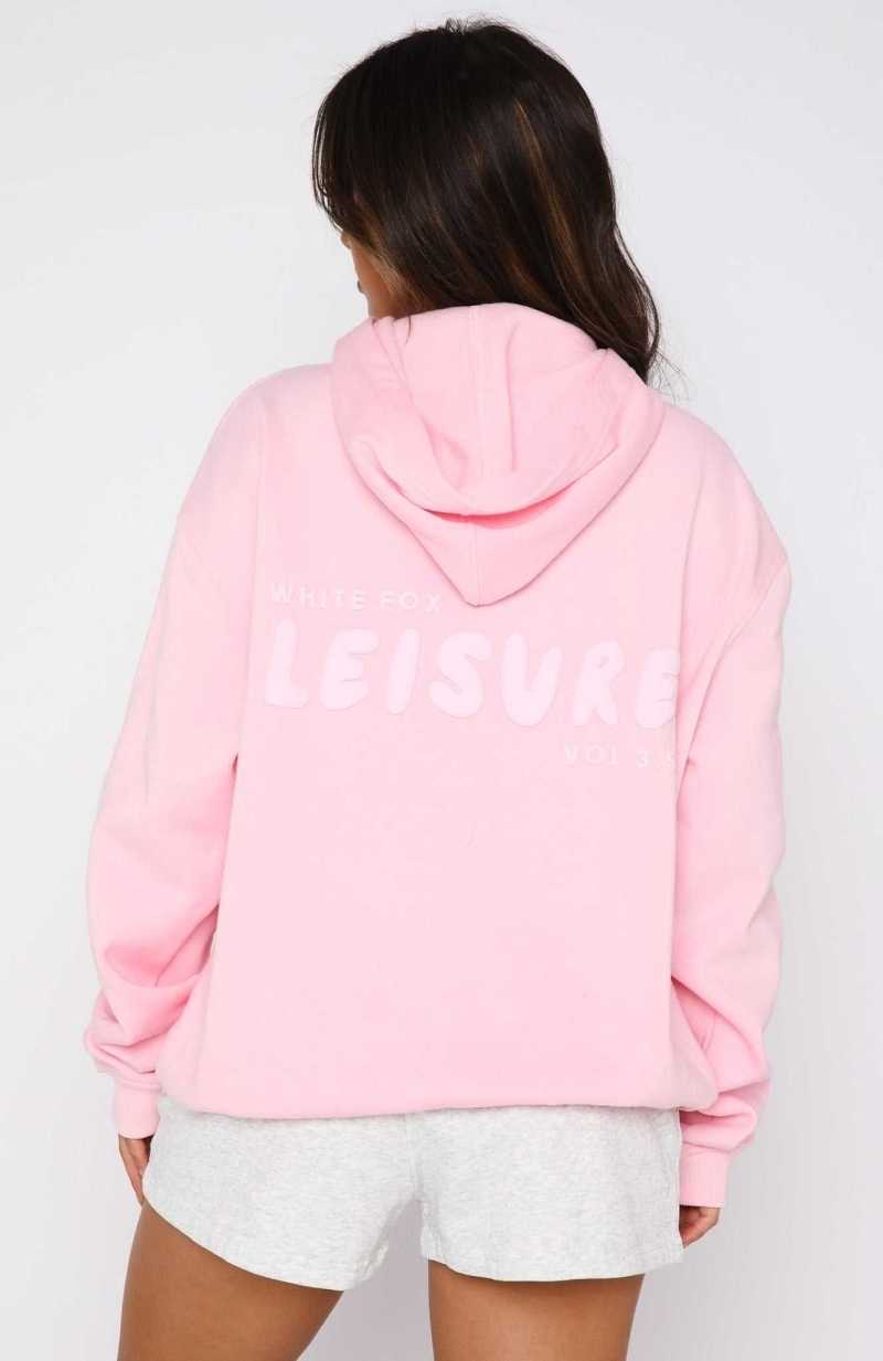 White Fox Leisure Series Oversized Hoodie Posy | TLDBXM-265