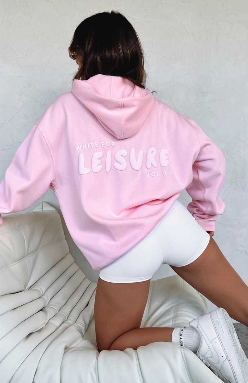 White Fox Leisure Series Oversized Hoodie Posy | TLDBXM-265