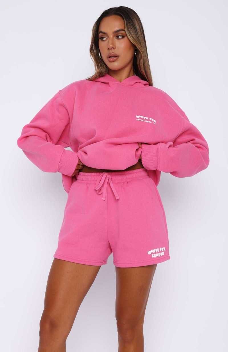 White Fox Main Season Lounge Shorts Hot Pink | ILTWJC-451