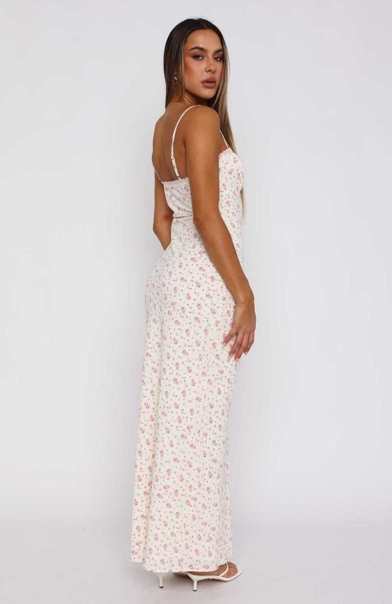 White Fox Making Decisions Maxi Dress Pink Blossom | AYUXZQ-485