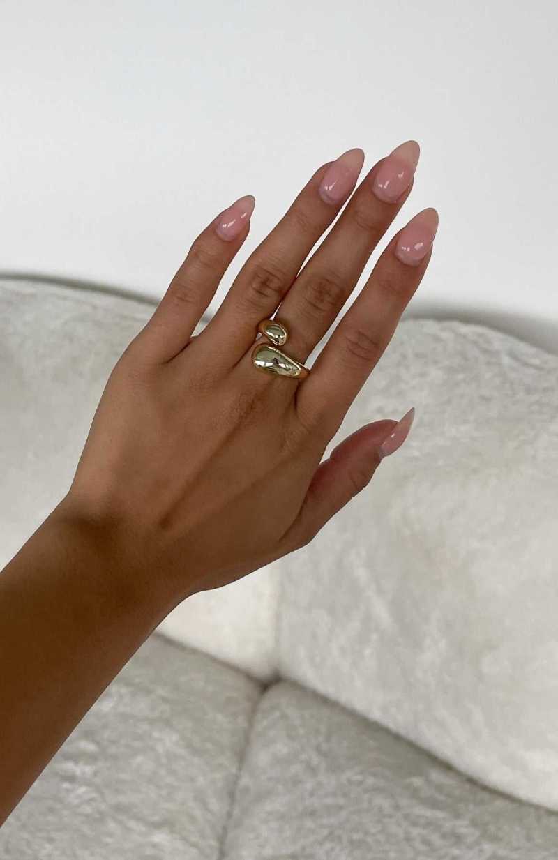 White Fox Milana Ring Gold | WGQUZV-169