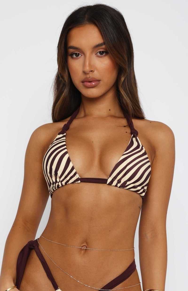 White Fox Mosman Bikini Top Caribbean Waves | ZUNIGL-293