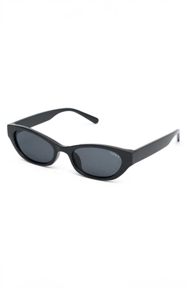 White Fox Nath Sunglasses Black | HTSBPE-682