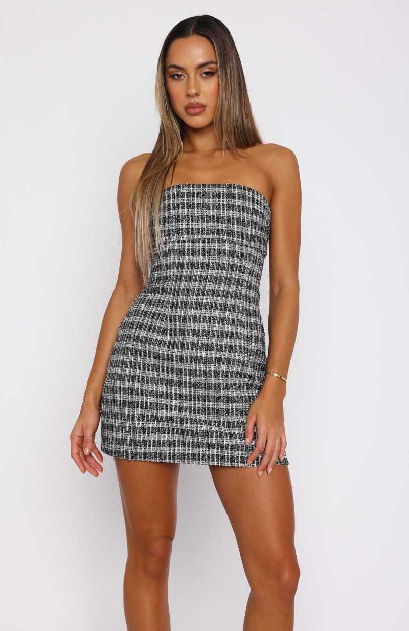 White Fox Needed More Mini Dress Black | UCVLNJ-237