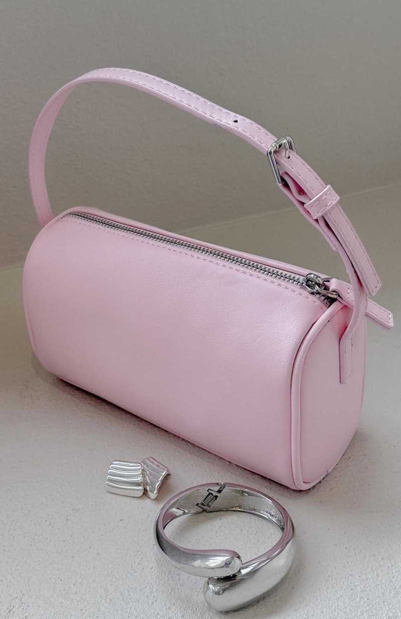 White Fox Never Miss Top Handle Bag Baby Pink | NQSRHV-509