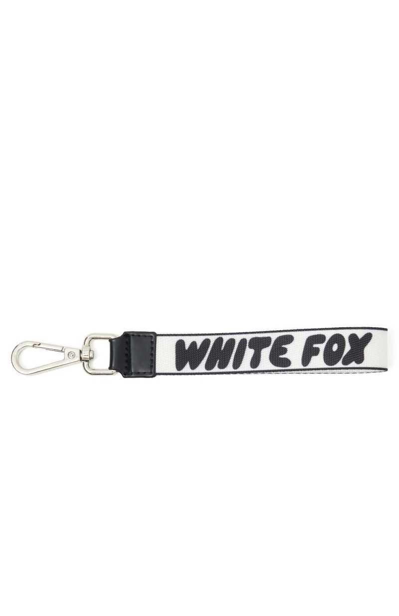 White Fox Next Level Strap Keychain Black | SWMDBY-346