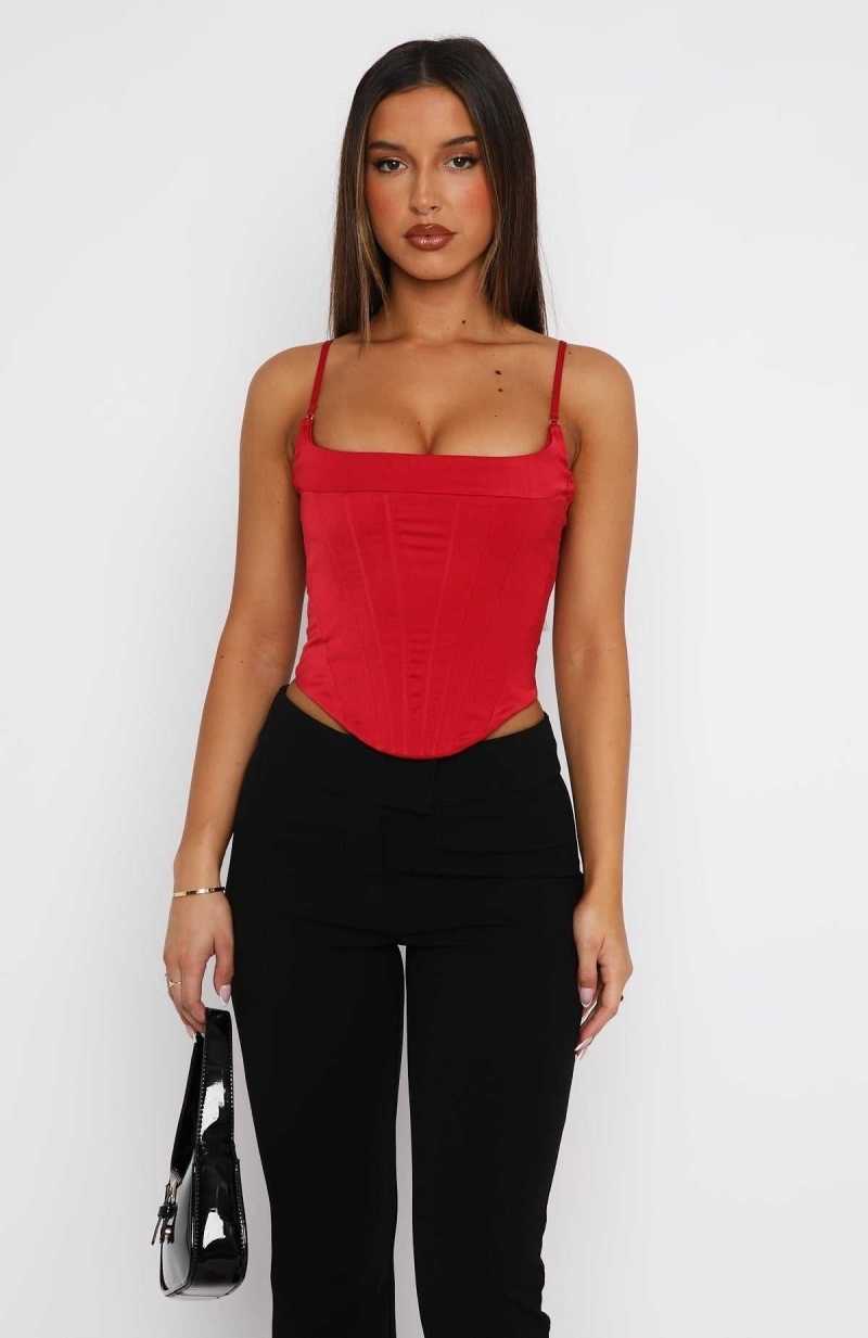 White Fox No Apologies Bustier Red | LBNOJS-621