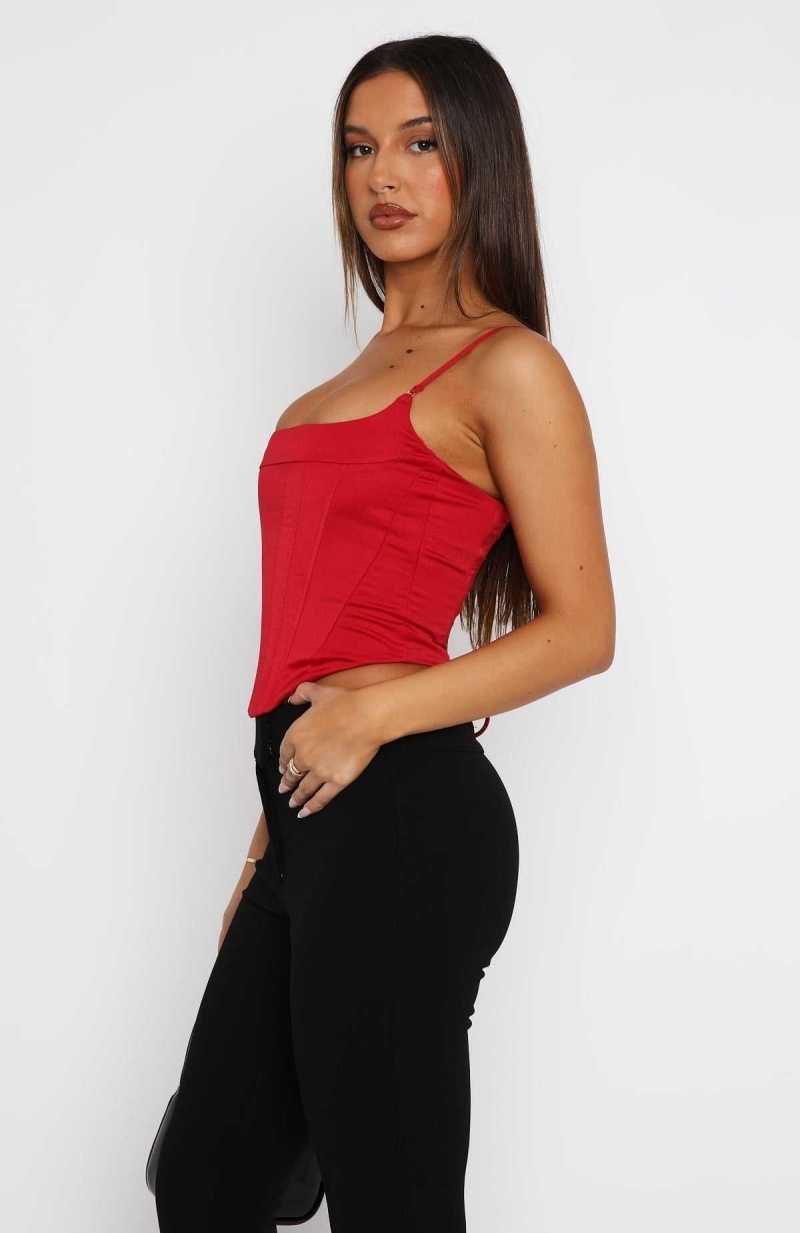 White Fox No Apologies Bustier Red | LBNOJS-621