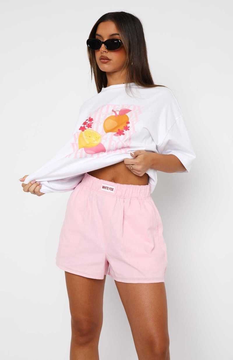 White Fox Nothing But Love Shorts Pink | OLMYAW-652