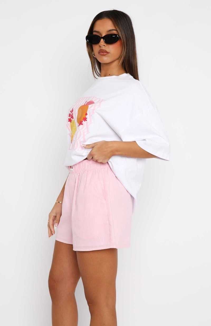 White Fox Nothing But Love Shorts Pink | OLMYAW-652