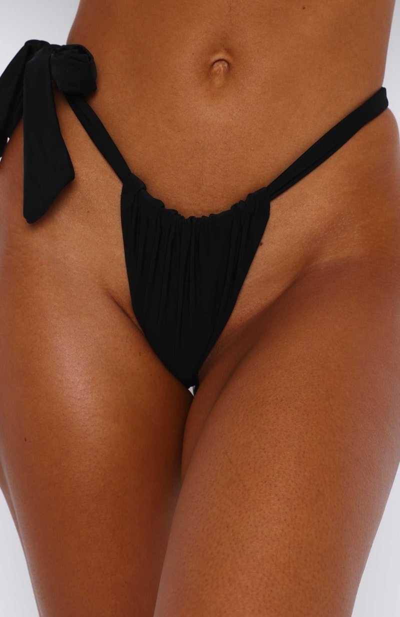 White Fox Ocean Views Bottoms Black | FNTPCL-607