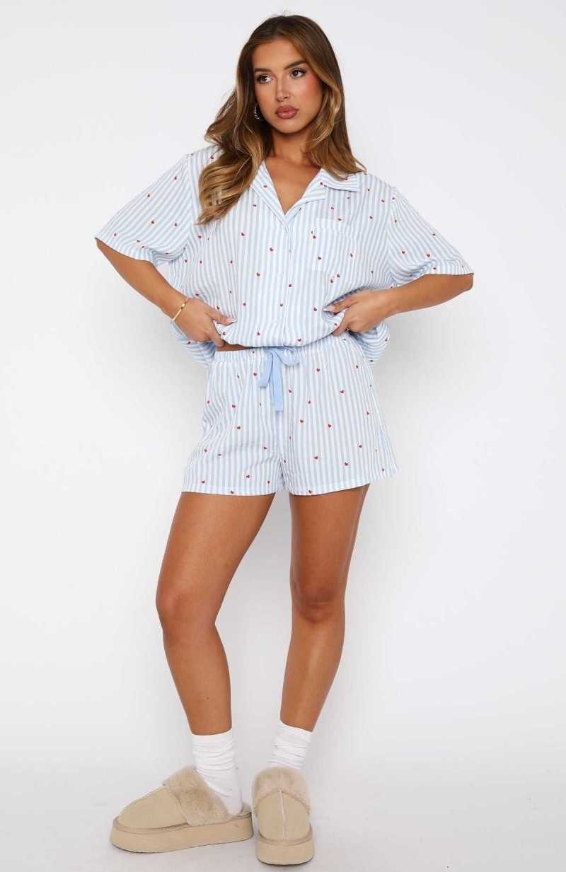 White Fox Offline Pyjama Set Blue Sweetheart | ECPORB-394