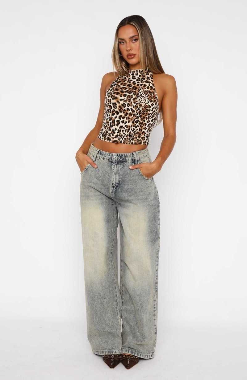 White Fox Our Little Secret Top Leopard | BCHVMI-041