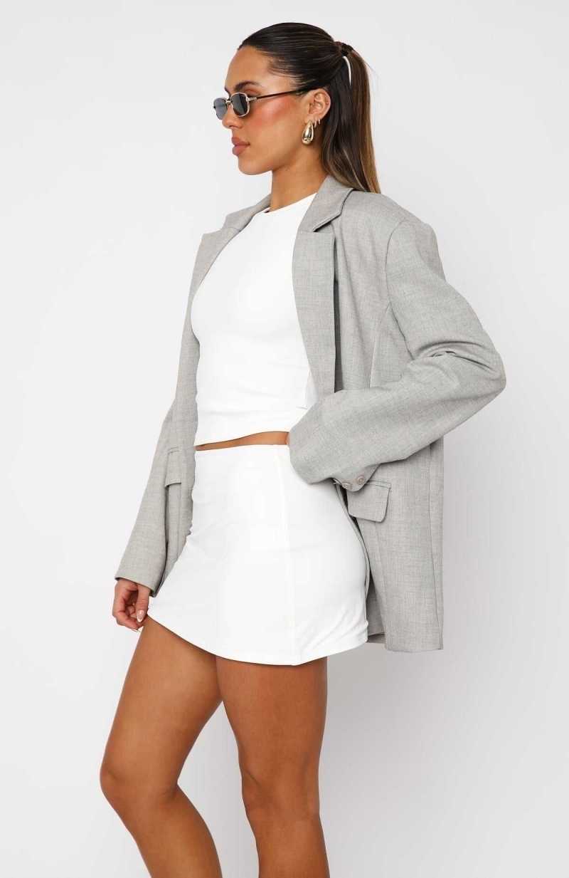 White Fox Over And Over Again Mini Skirt Off White | XJQZSO-214