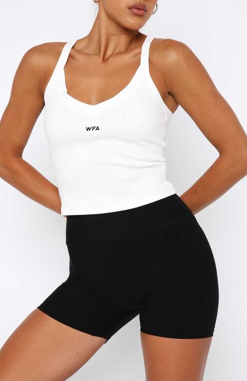 White Fox Performance Sports Tank White | ZGMKIU-163