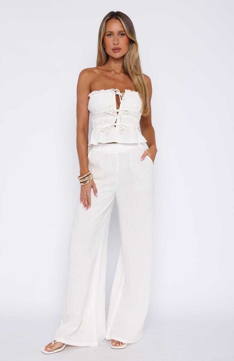 White Fox Secret Society Pants White | BAICES-042