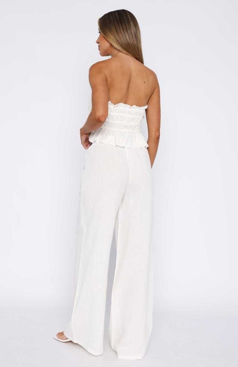 White Fox Secret Society Pants White | BAICES-042