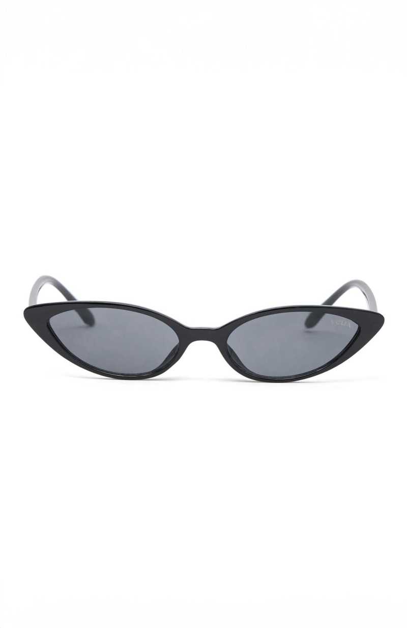 White Fox She's Chic Sunglasses Black | KJVBPA-013