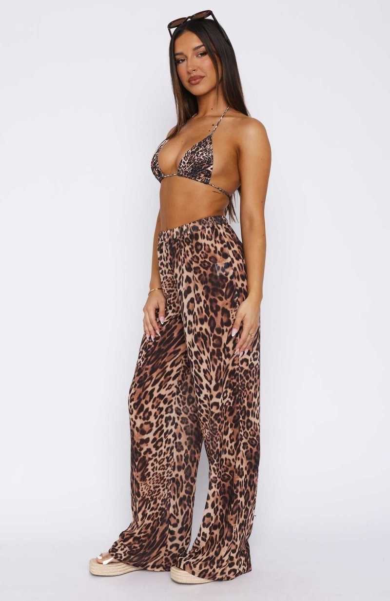 White Fox Something More Pants Cheetah | OVPNBQ-190