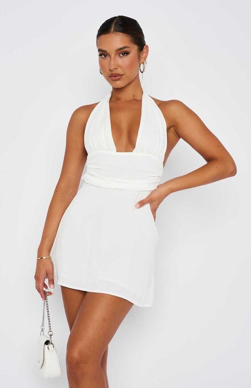 White Fox Sweet Fantasy Mini Dress White | PXJZKI-940