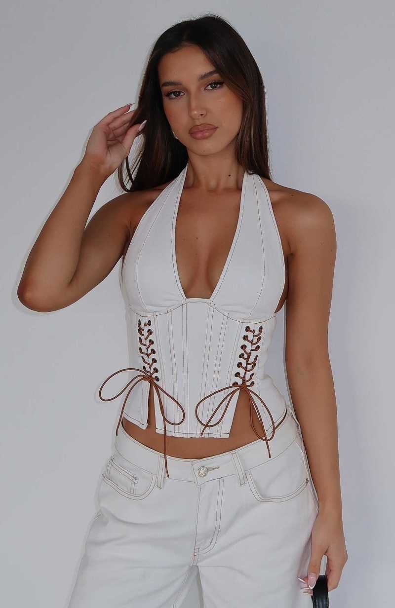 White Fox Through The Crowd Bustier Off White | PFMLZS-369