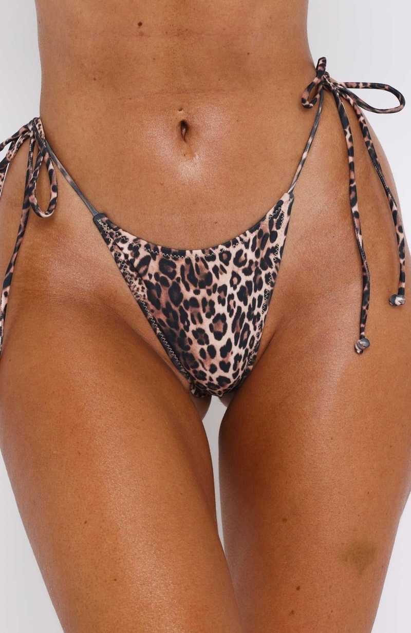 White Fox Tidal Wave Cheeky Bottoms Cheetah | LZHGJC-509