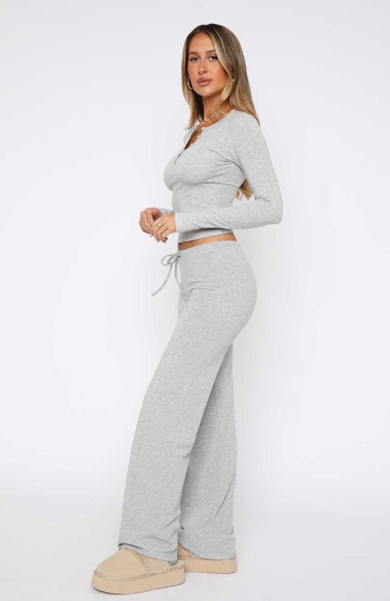 White Fox Till The End Pants Grey | OZVNRA-695