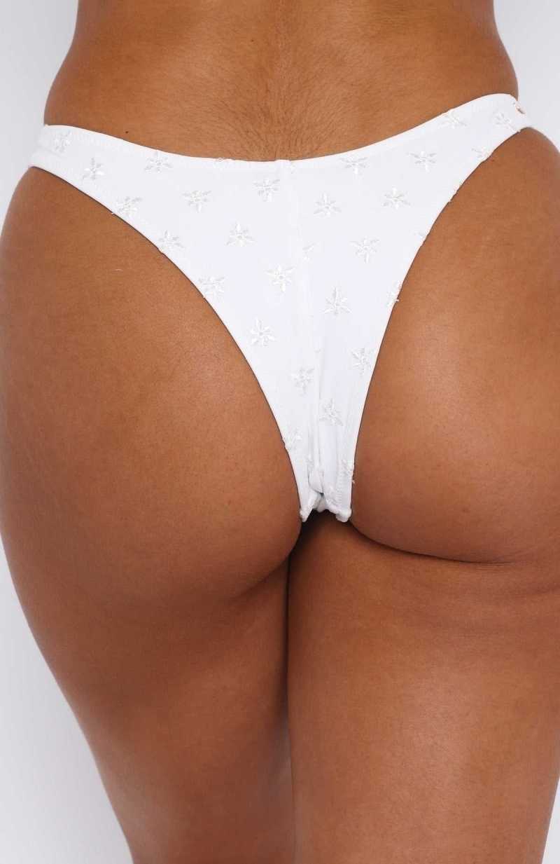 White Fox Turquoise Bay Bottoms White | FMTLPU-146