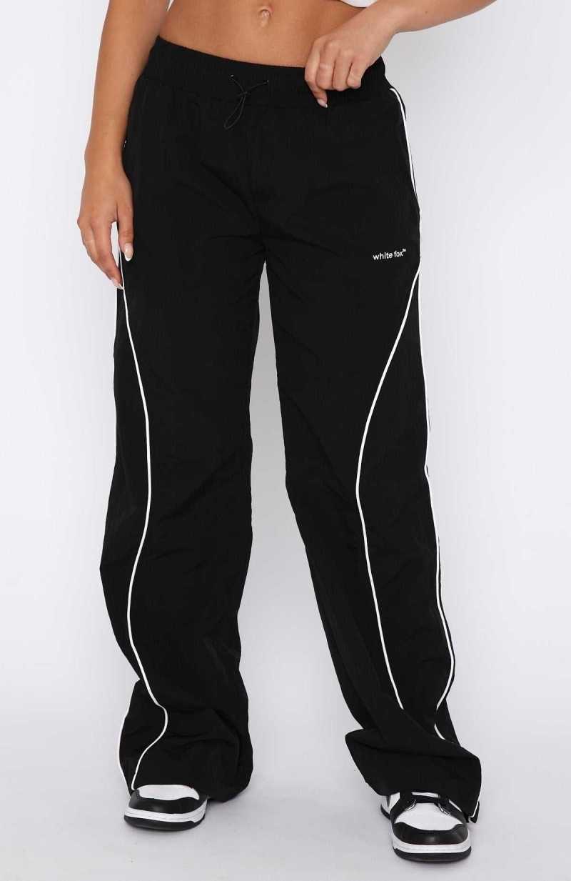 White Fox Unphased Track Pants Black | WJIFGK-630