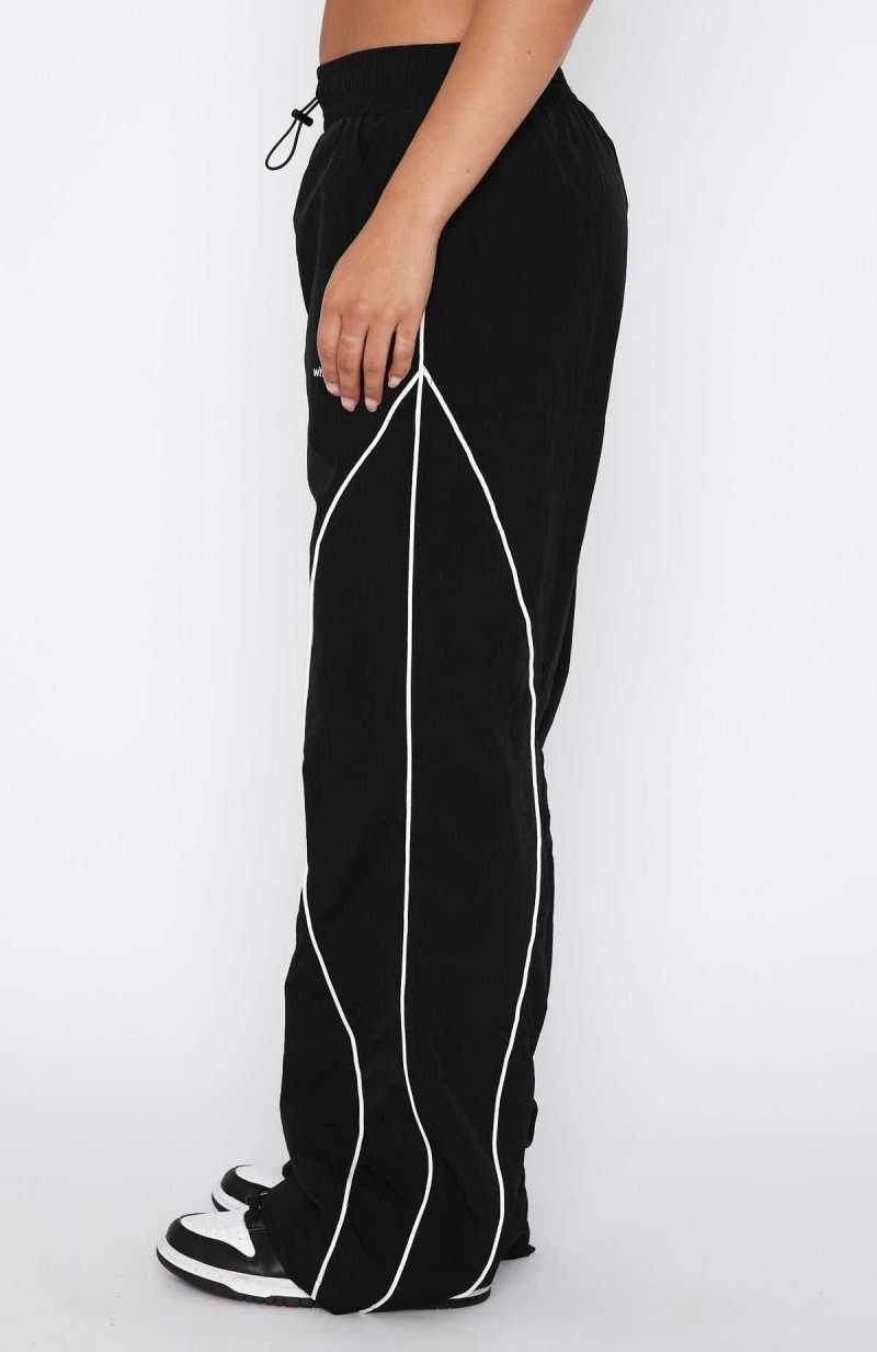 White Fox Unphased Track Pants Black | WJIFGK-630