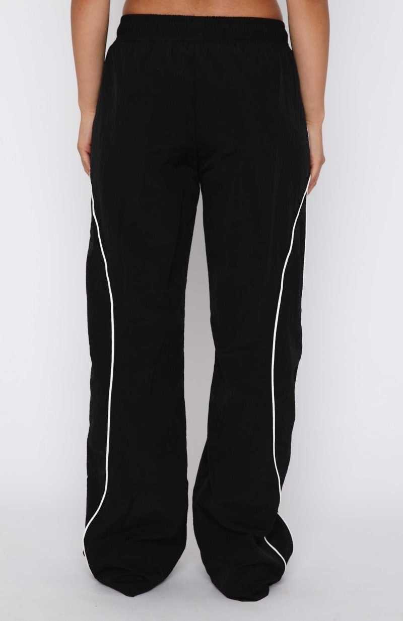 White Fox Unphased Track Pants Black | WJIFGK-630