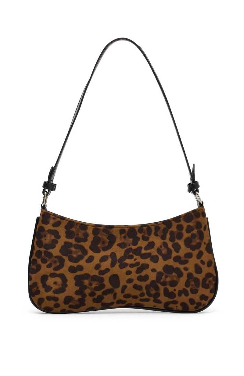 White Fox Wild One Shoulder Bag Leopard | FRIGUW-075